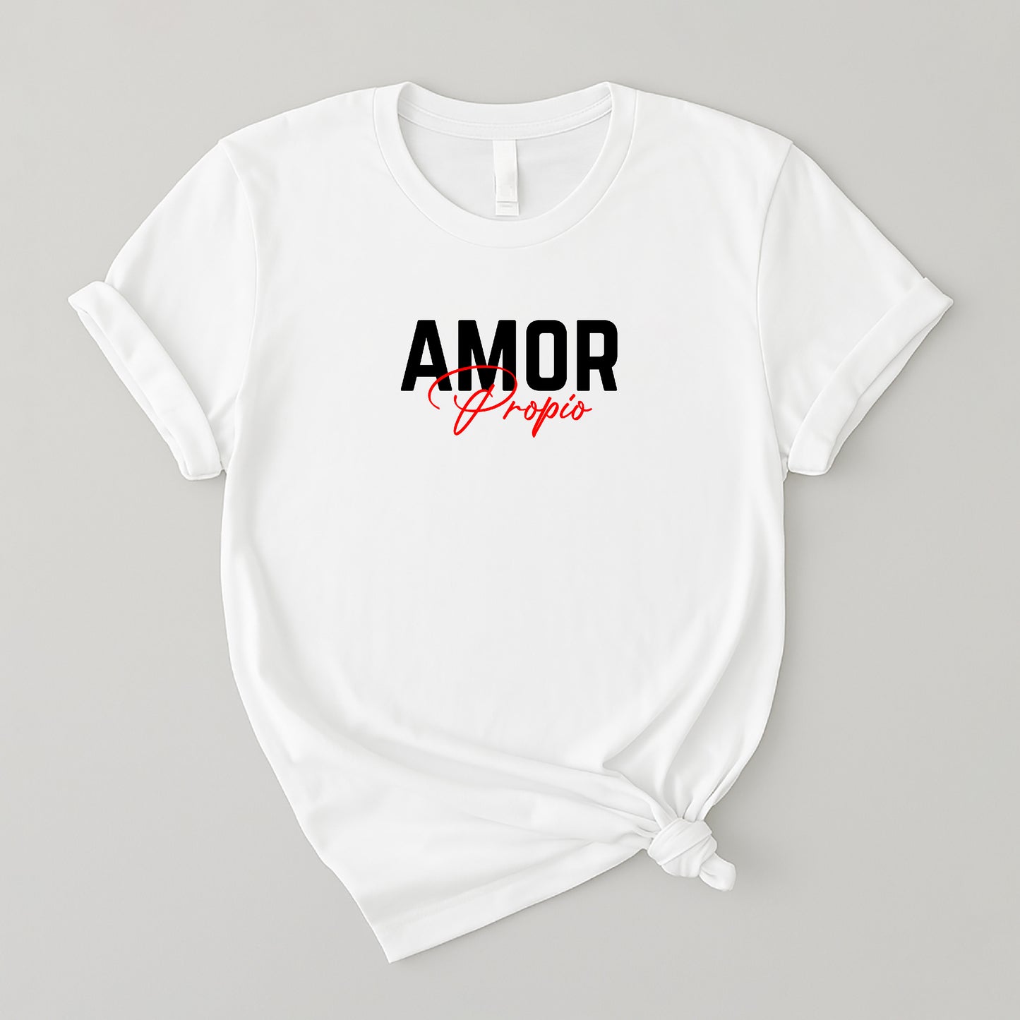 Camiseta de algodon para mujer - Suave y fresca - Amor propio autoestima