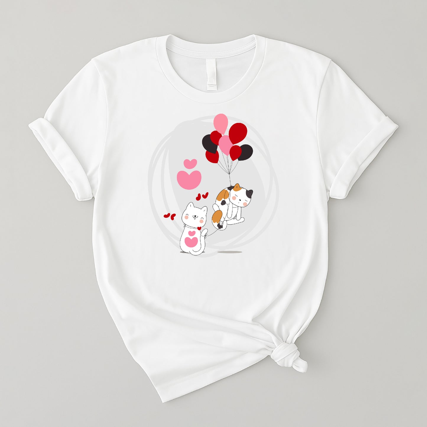 Camiseta básica de algodón para mujer - Fresca y suave - Perfecta para los amantes de los gatos